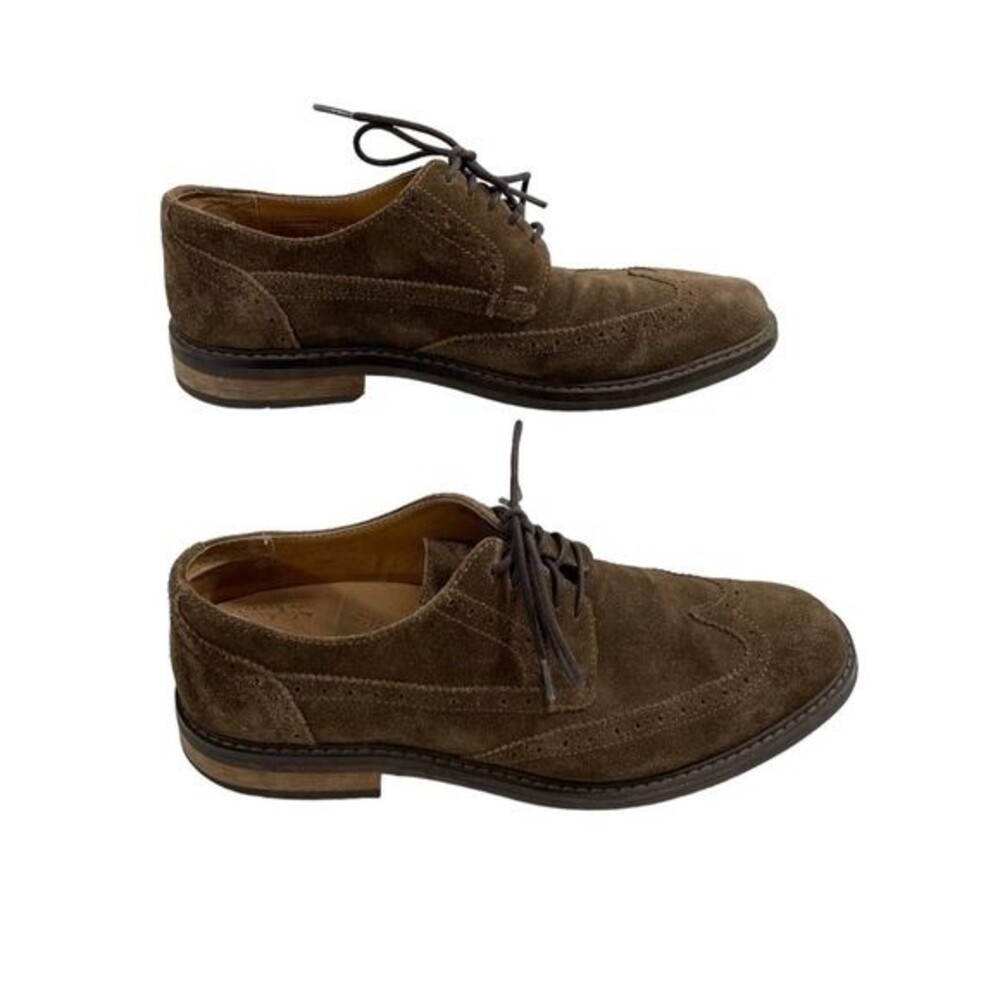 Vionic Men's Leather Suede Bruno Oxford Shoes Brown‎ Size 9.5